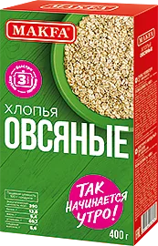 Хлопья Овсяные Макфа 400 г