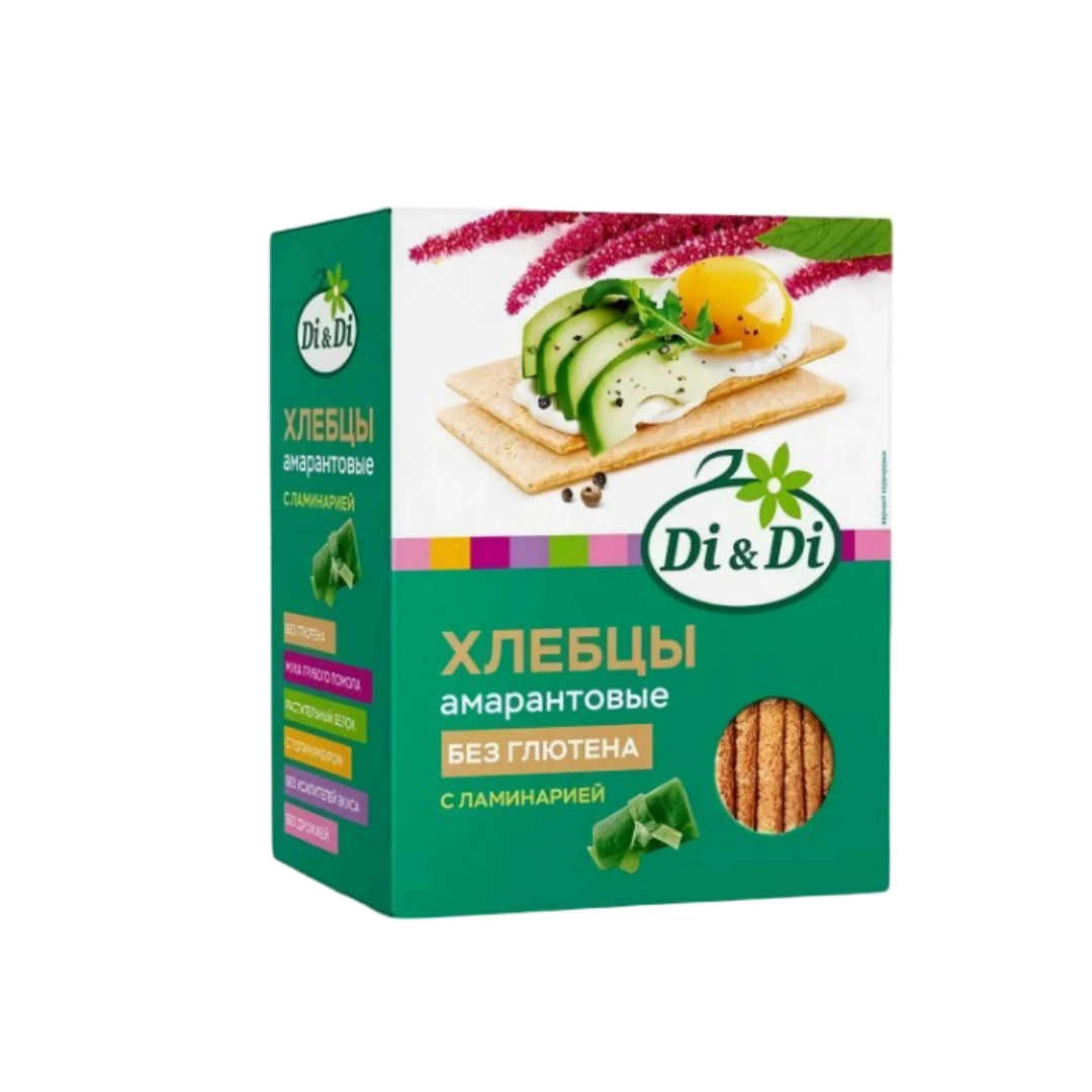 Хлебцы DiDi амарантовые Кукурузно-рисовые с ламинарией 195 г