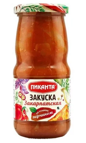 Закуска Пиканта овощная Закарпатская 460 г