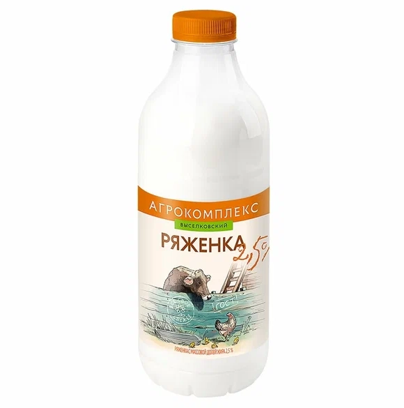 Ряженка Агрокомплекс 2.5% 900 г