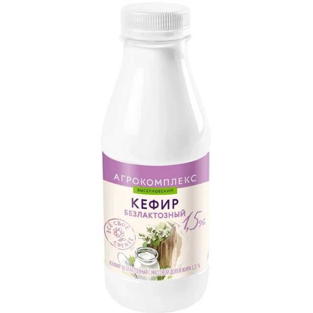 Кефир Агрокомплекс безлактозный 1.5% 400 г