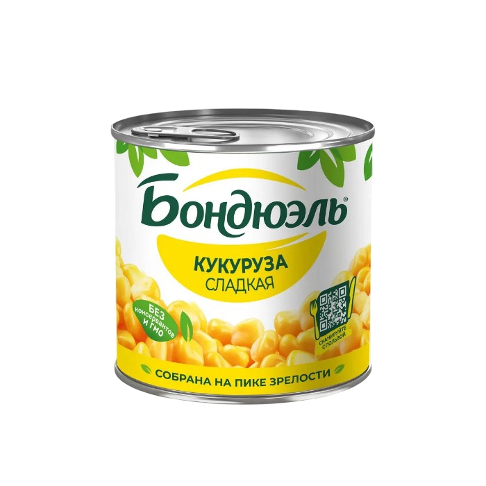 Кукуруза Бондюэль сладкая 340 г