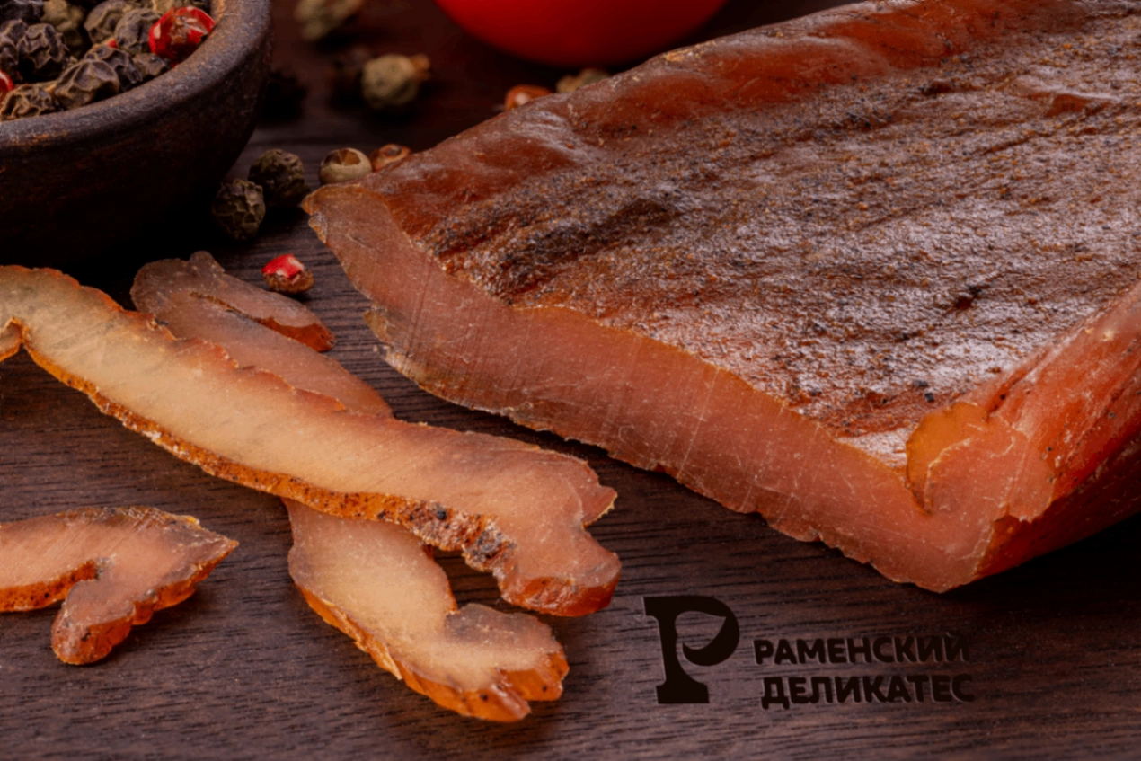 Филе грудки индейки с пряностями сыровяленое 450 г