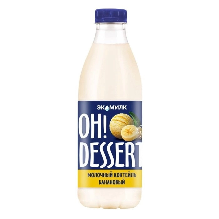 Коктейль Oh!Dessert молочный банановый 2% 900 мл