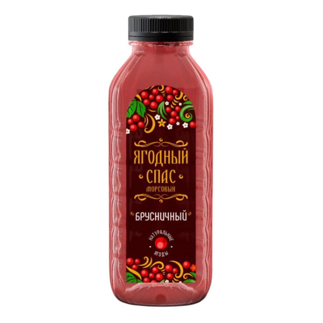 Морс Ягодный спас брусничный 500 мл
