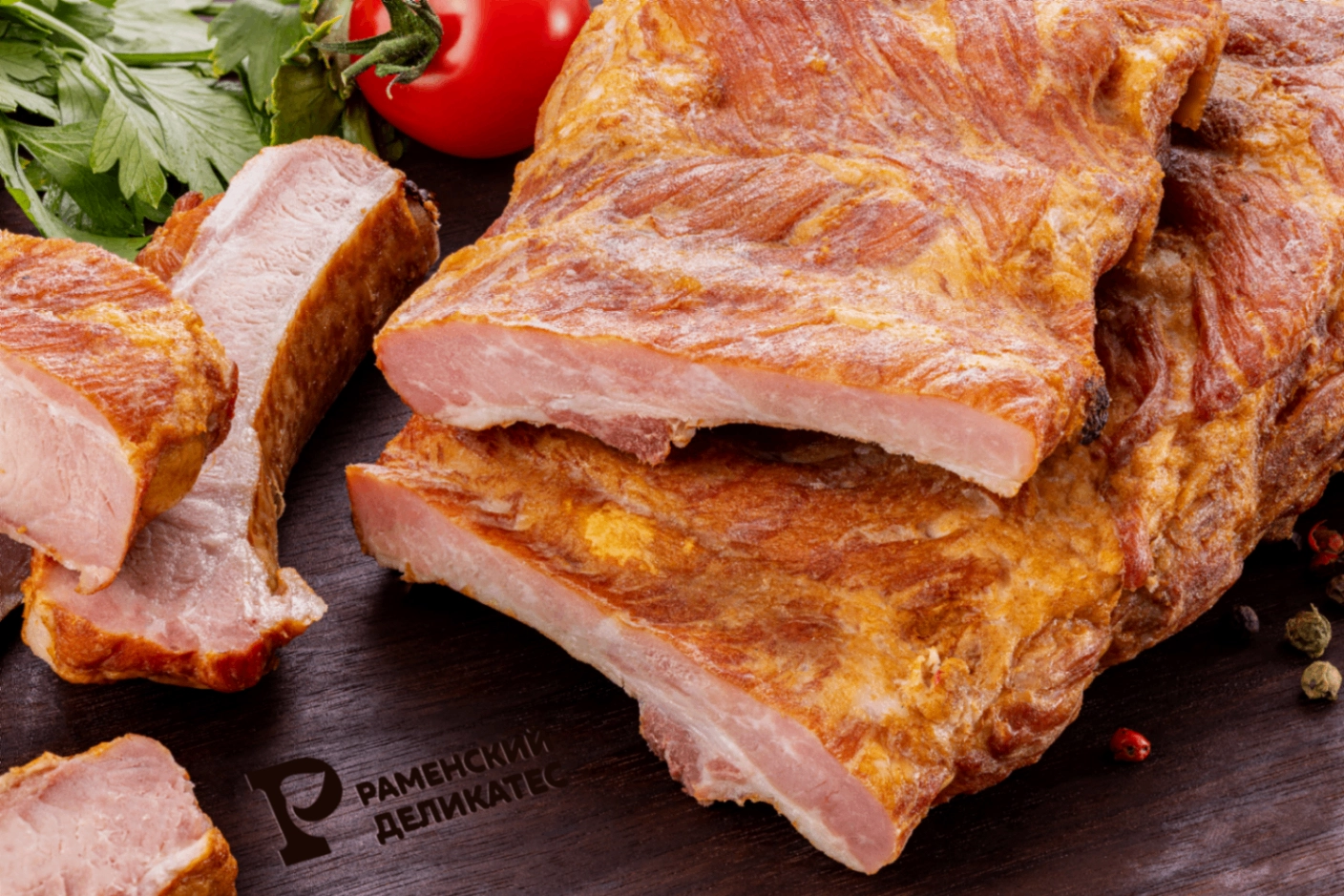 Ребра свиные копчено-варенные