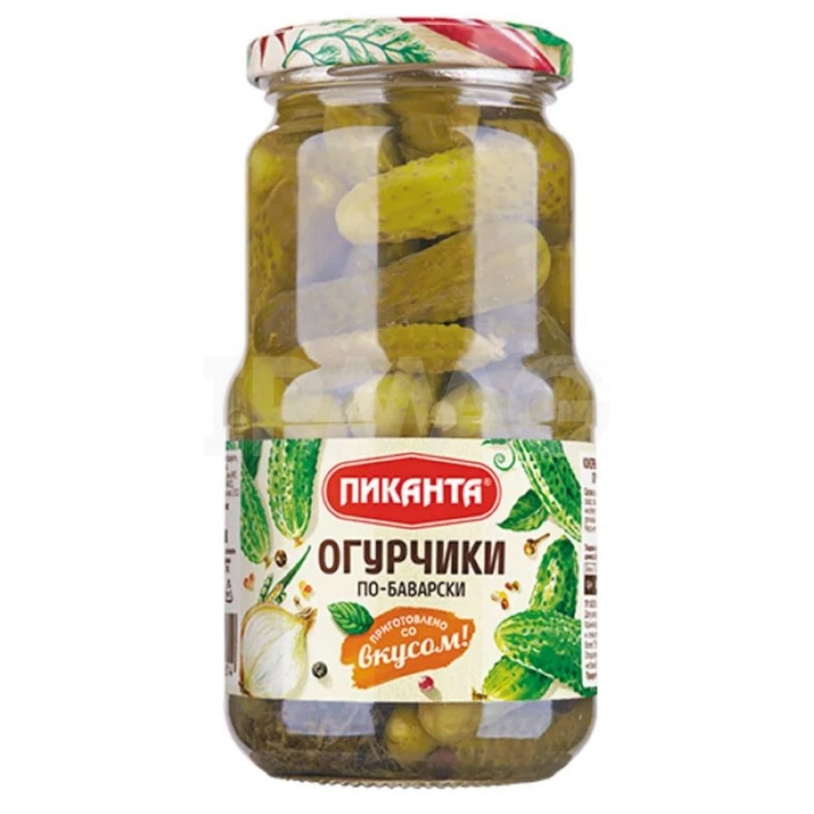 Огурчики Пиканта Маринованные По-баварски 520 г