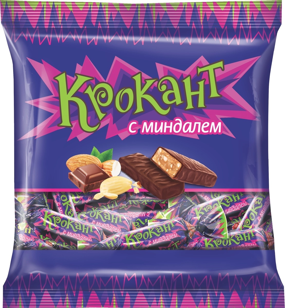 Конфеты Крокант грильяж с миндалем 180 г