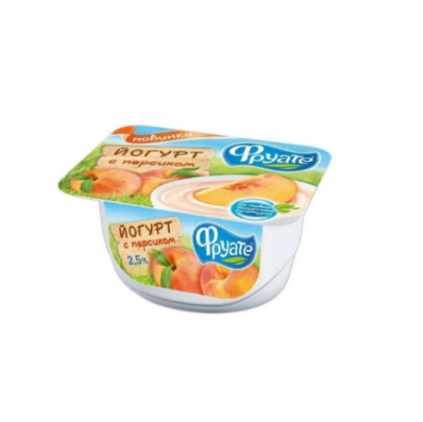 Йогурт Вкуснотеево Фруате с персиком 2.5% 125 г
