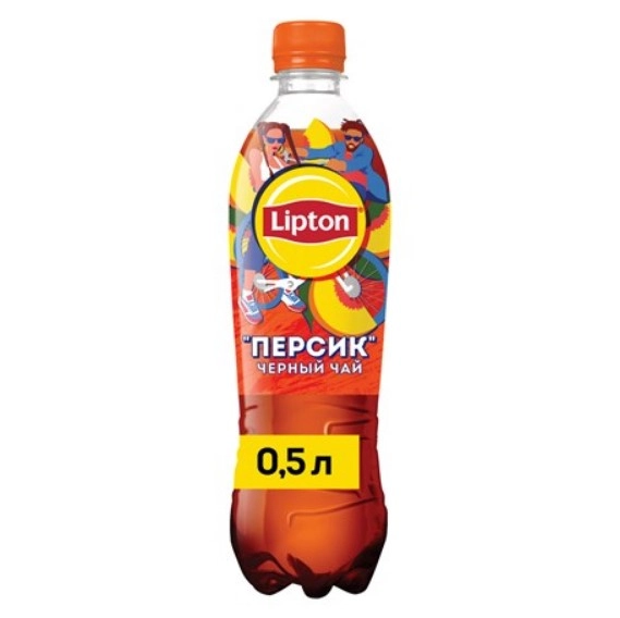 Чай Lipton Холодный черный со вкусом персика 500 мл