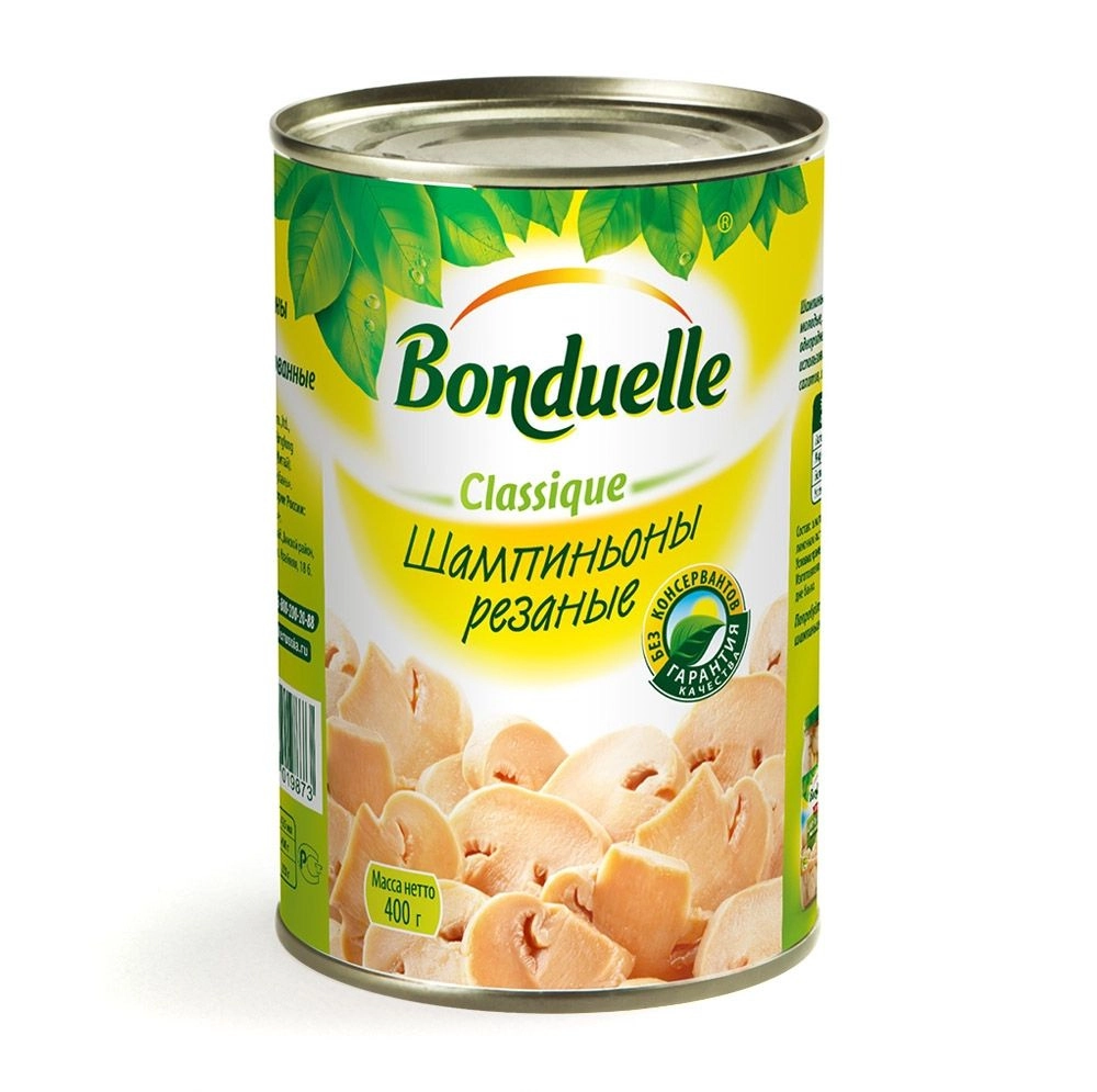Шампиньоны Бондюэль резаные 400 г