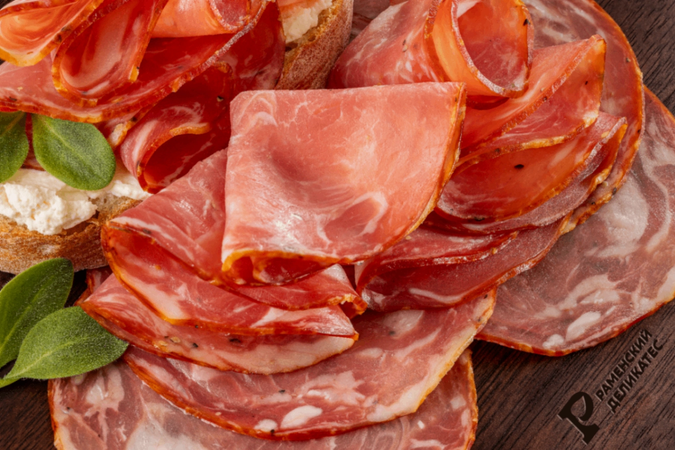 Шейка Миланская сырокопченая нарезка 100 г