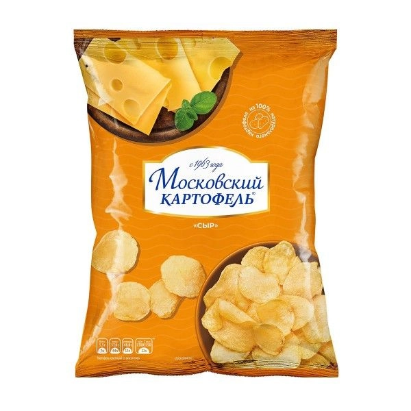 Чипсы Картофель Московский хрустящий со вкусом сыра 60 г