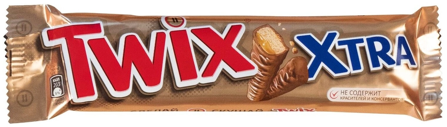 Батончик Твикс шоколадный с карамелью 82 г