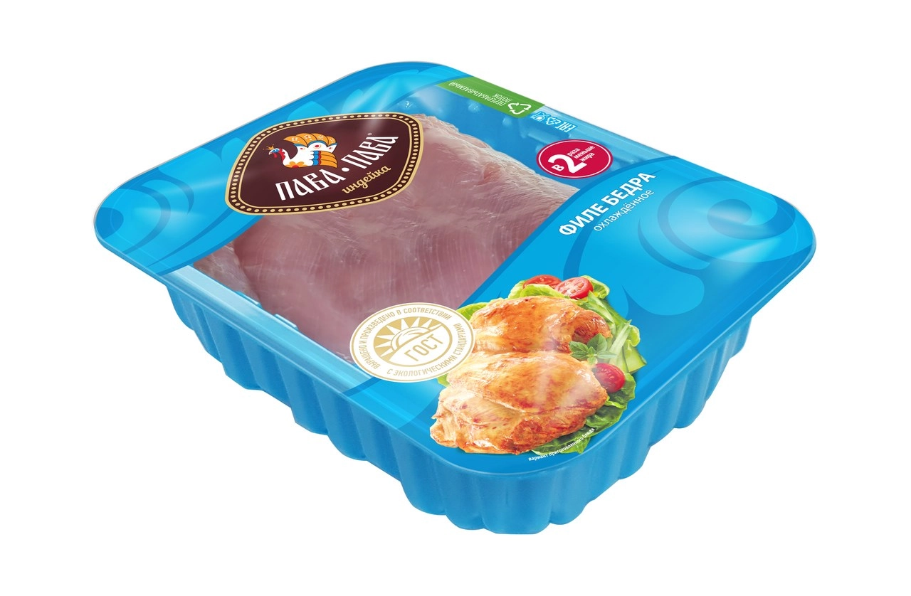 Филе бедра индейки Пава Пава без кожи охлажденное 450 г