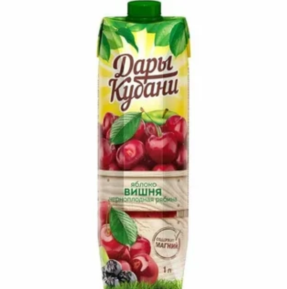Нектар Дары Кубани яблочно-вишнёвый 1 л