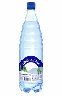 Вода Шишкин лес питьевая газированная 1 л
