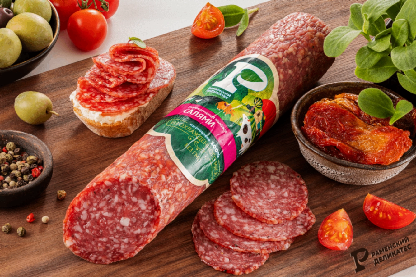 Колбаса Салями сырокопченая