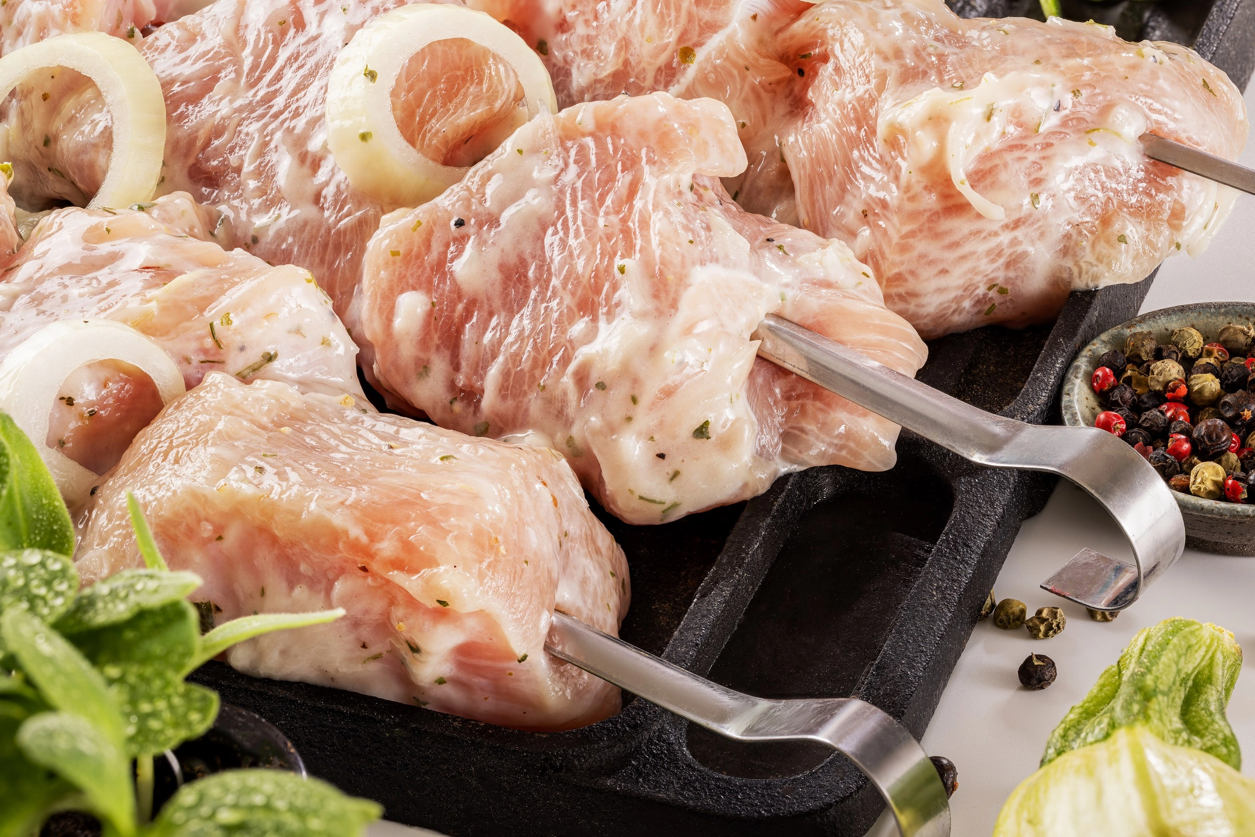 Шашлык куриный маринованный охлажденный