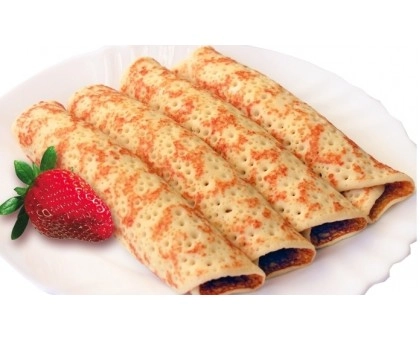 Блинчики С Пылу С Жару с клубникой