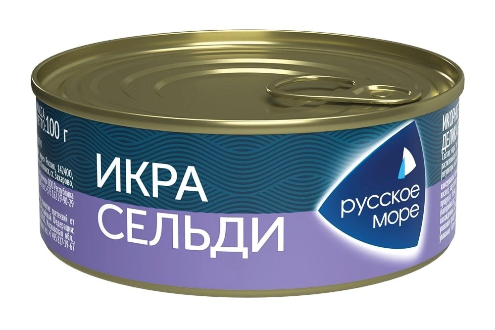 Икра сельди Русское Море деликатесная Люкс Оригинальная 100 г