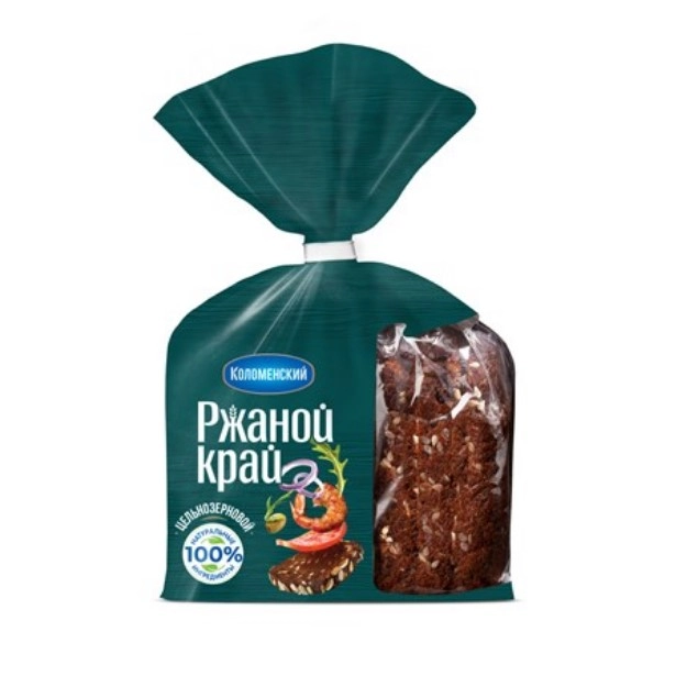 Хлеб Коломенский Ржаной край цельнозерновой в нарезке 300 г