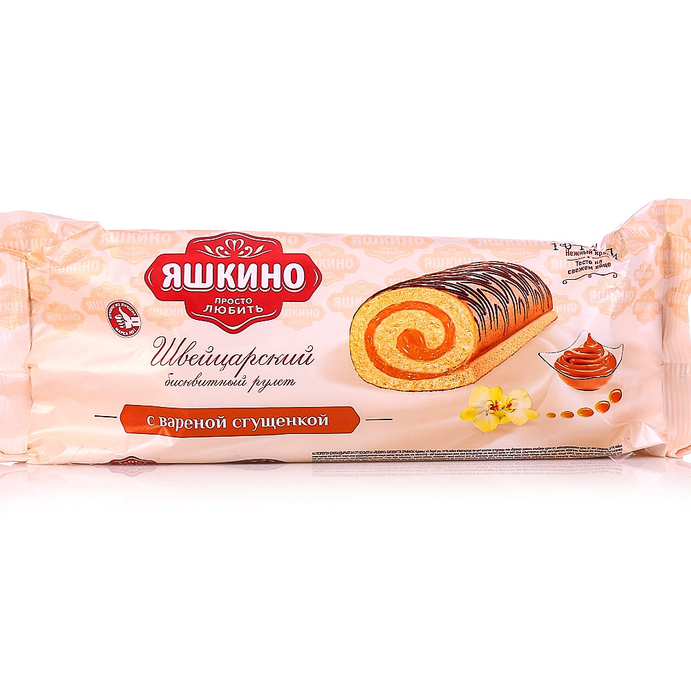 Рулет Яшкино с вареной сгущенкой 200 г