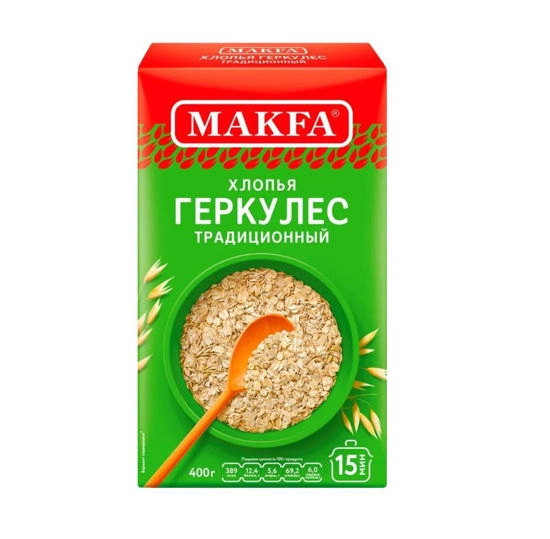 Хлопья Макфа Геркулес традиционный 400 г