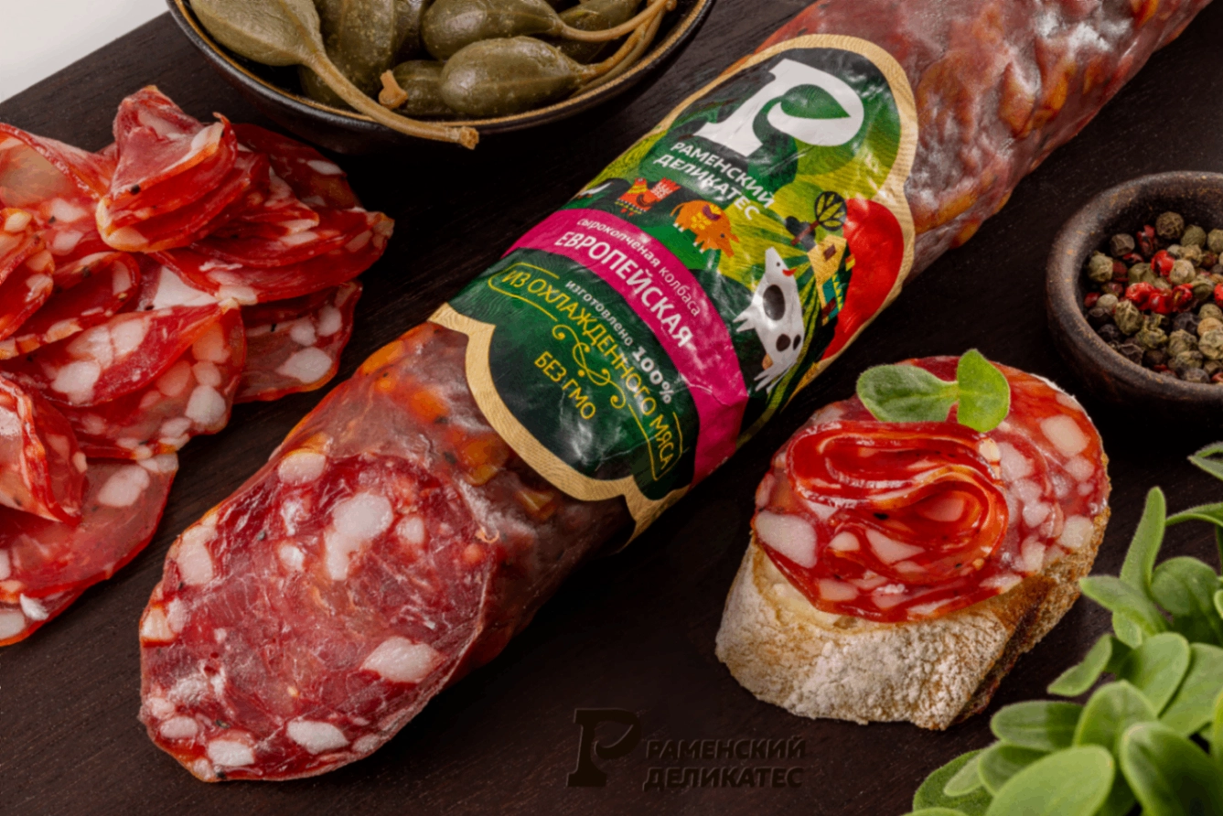 Колбаса Европейская сырокопченая