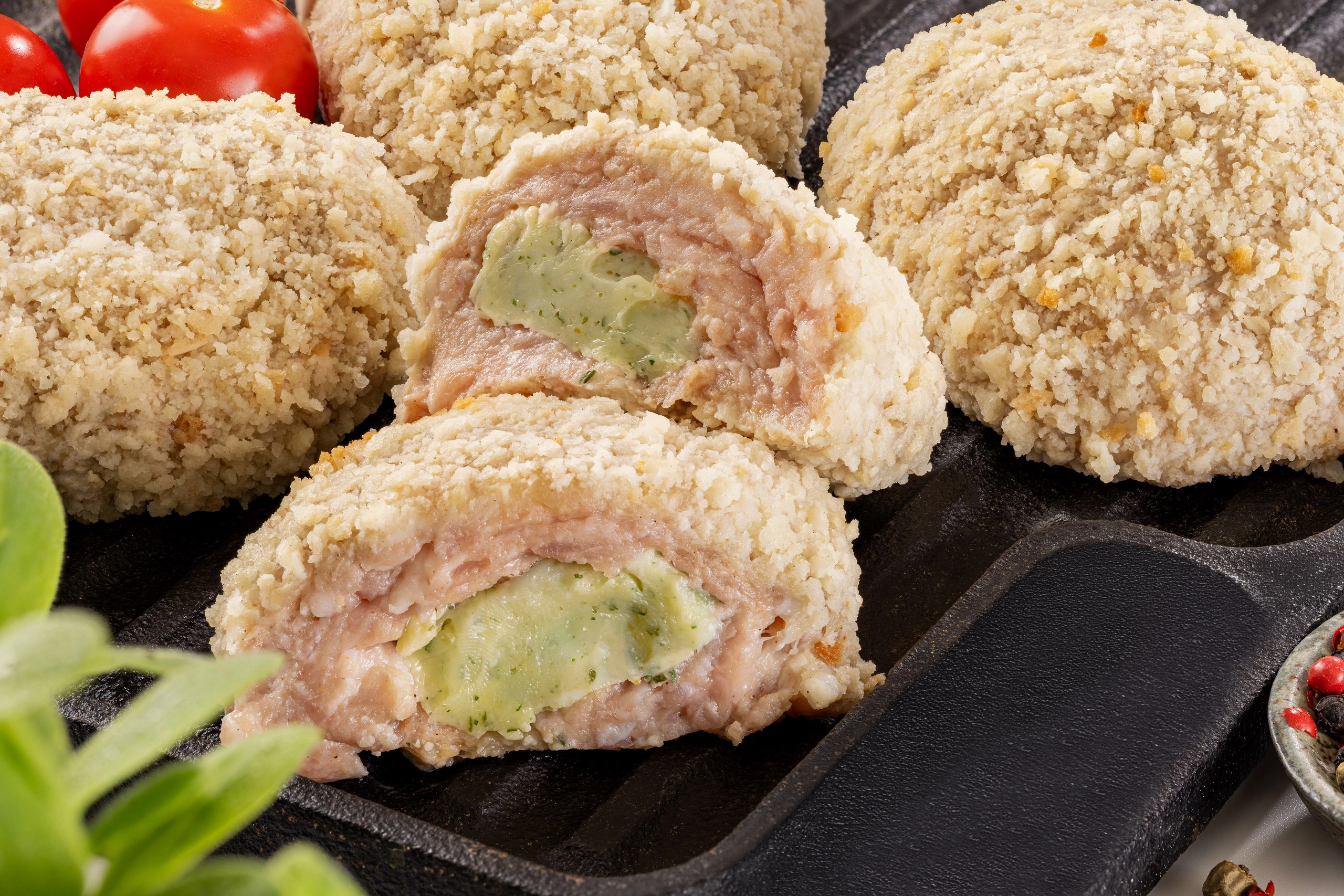 Зразы с маслом и зеленью панированные охлажденные