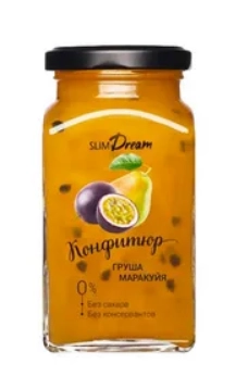 Конфитюр Слим Дрим без сахара Груша-Маракуйя 300 г