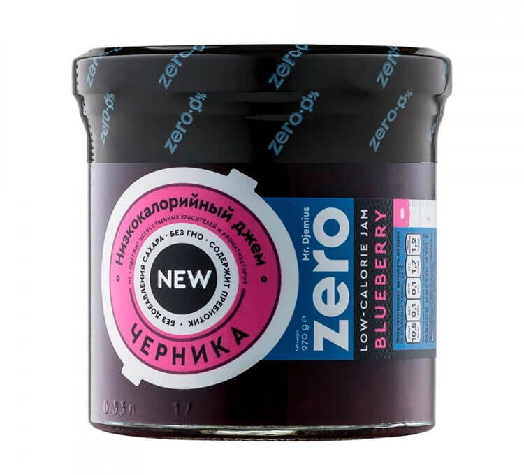 Джем Mr.DjemiusZERO Низкокалорийный Черника 270 г