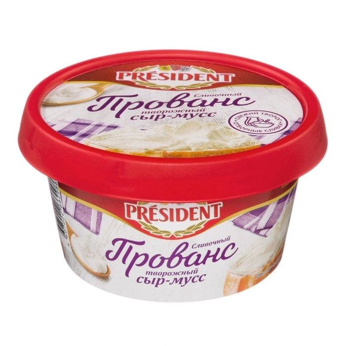 Сыр-мусс President Прованс сливочный творожный 120 г плавленный