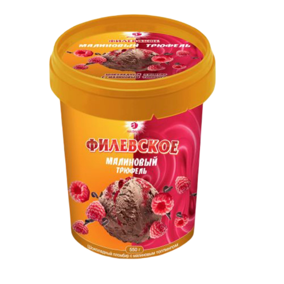 Мороженое Филёвское Малиновый трюфель 550 г