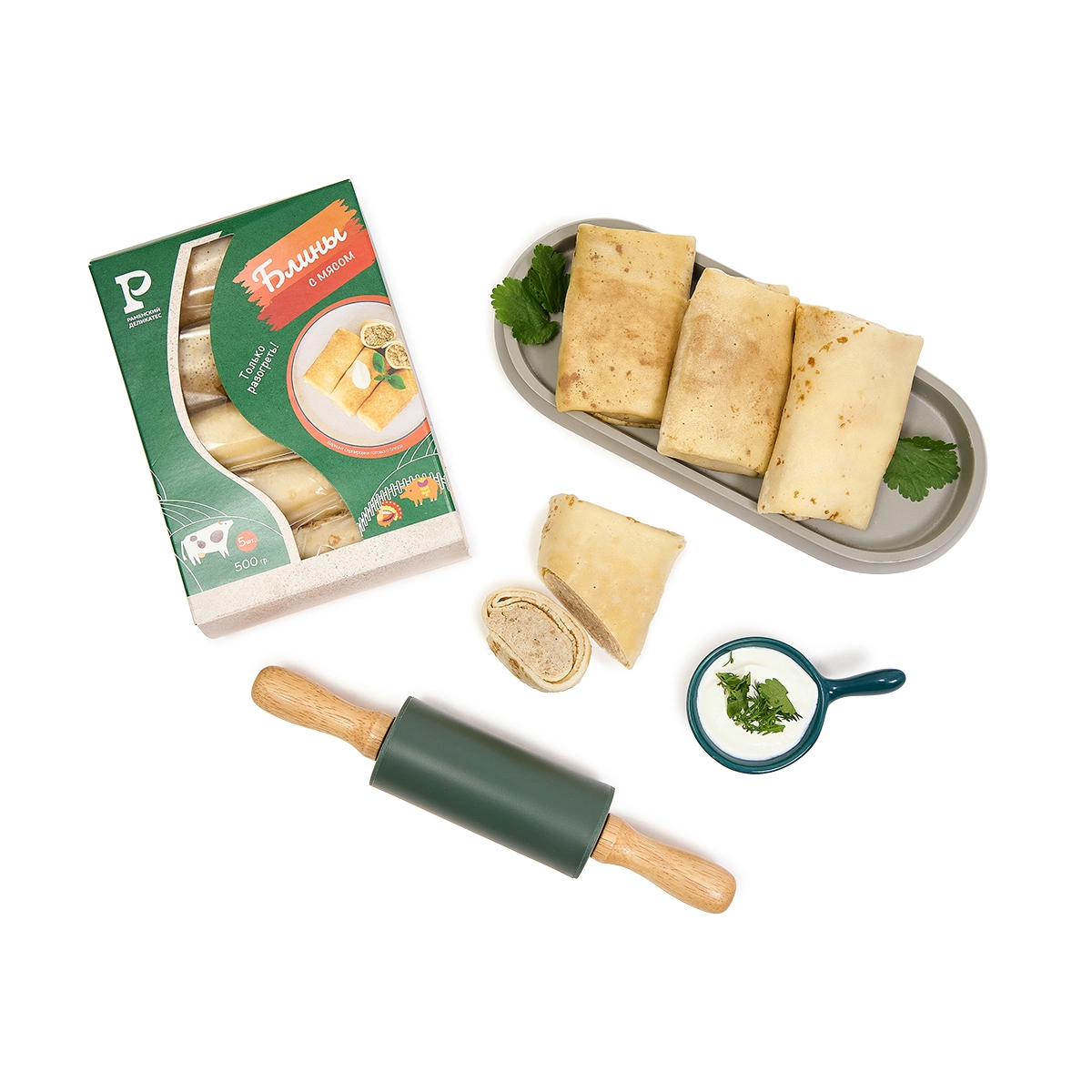 Блины с мясом 500 г