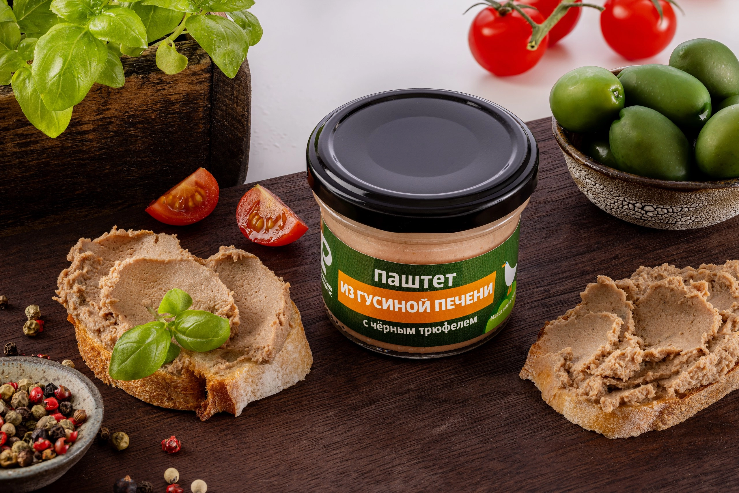 Паштет из печени гуся с черным трюфелем 100 г