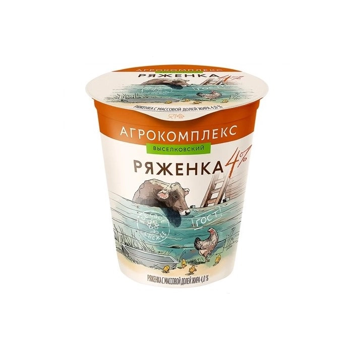 Ряженка Агрокомплекс с м.д.ж. 4% 300 г