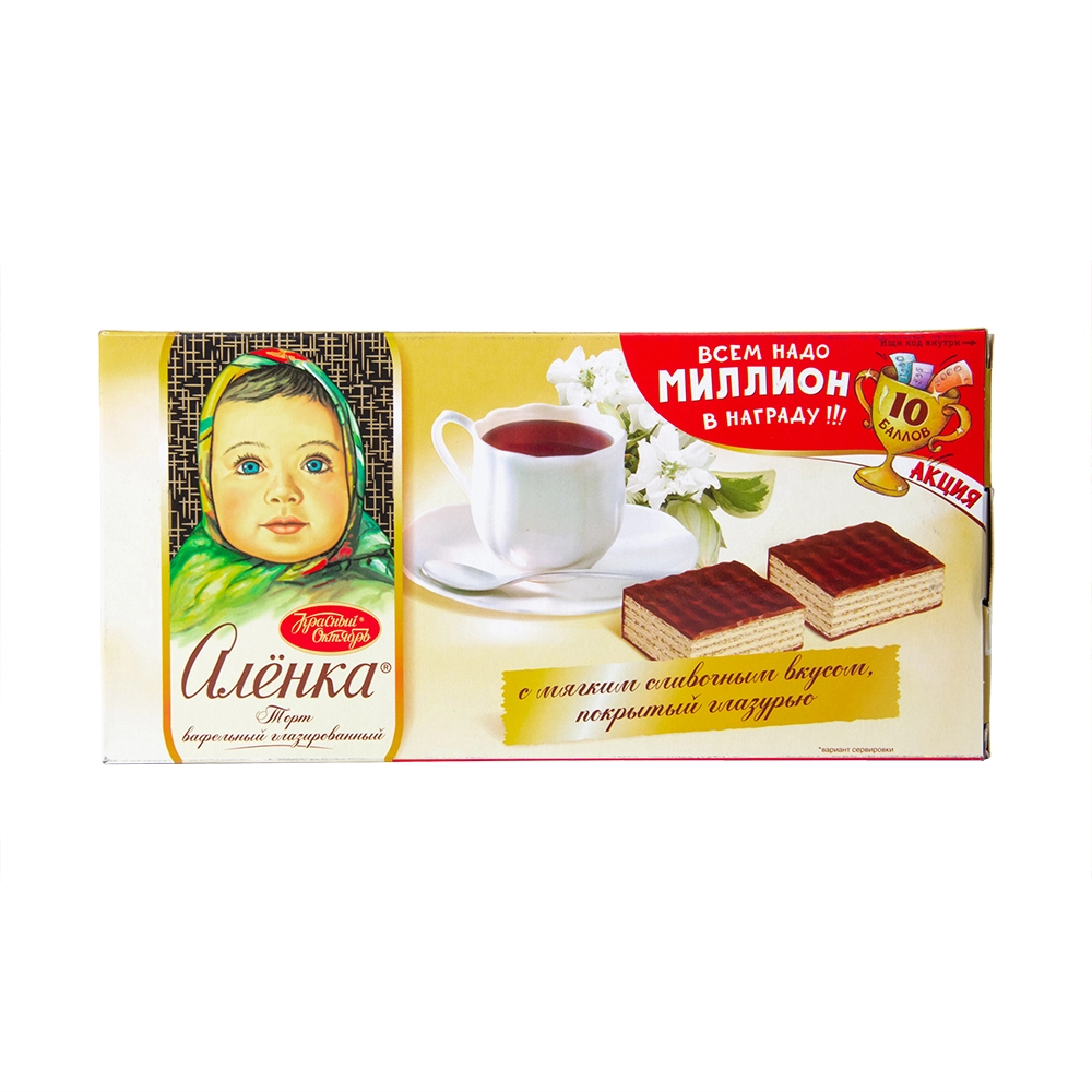 Торт Красный Октябрь Алёнка вафельный 250 г