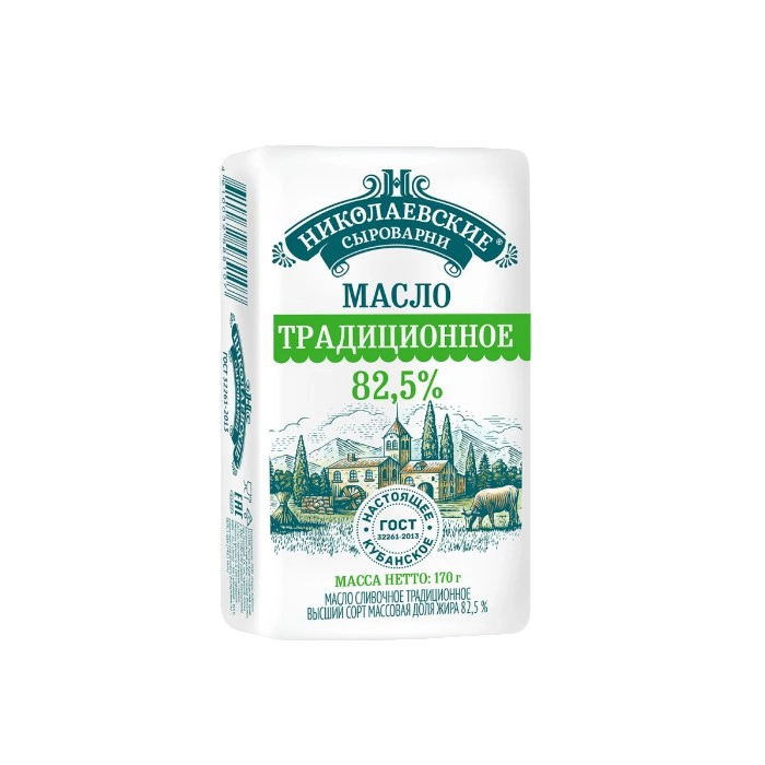 Масло Агрокомплекс сливочное Традиционное 82.5% 170 г