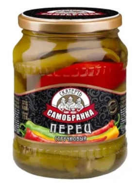 Перец Скатерть Самобранка стручковый маринованный 720 мл