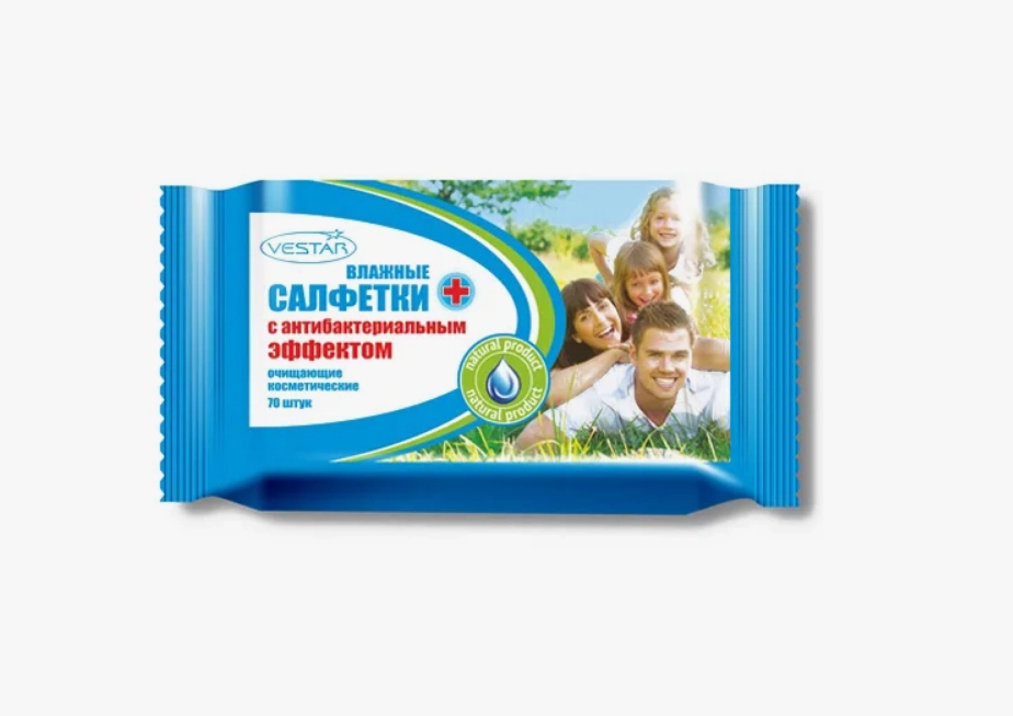 Салфетки Vestar Влажные Эконом 70 шт
