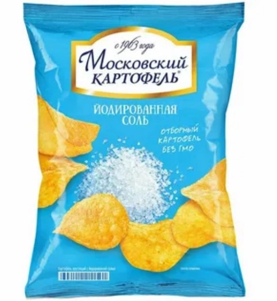 Картофель Московский хрустящий с йодированной солью 60 г