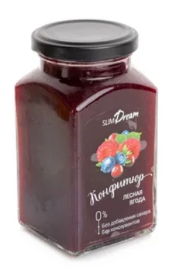 Конфитюр Слим Дрим без сахара Лесная Ягода 300 г