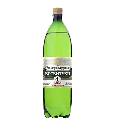 Вода Заповедник Здоровья минеральная природная Скважина № 4 газированная лечебно-столовая 1.5 л