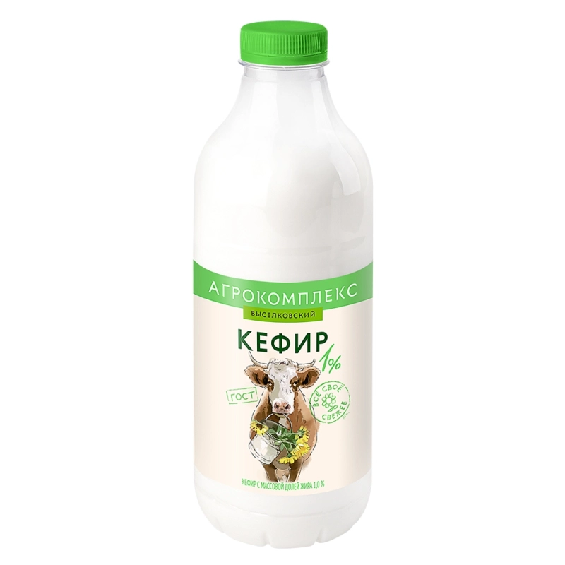 Кефир Агрокомплекс 1% 900 мл