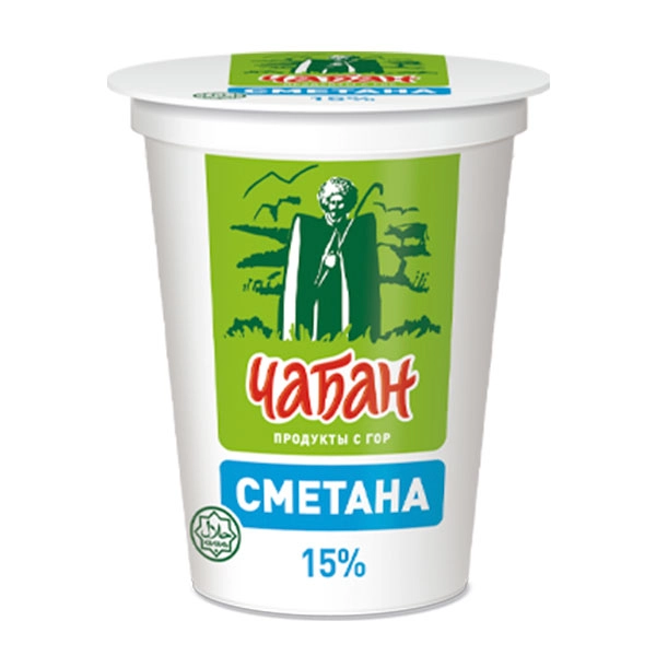 Сметана Чабан 15% 300 г