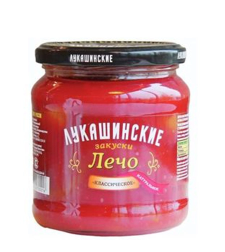 Лечо Лукашинские закуски натуральное 450 г
