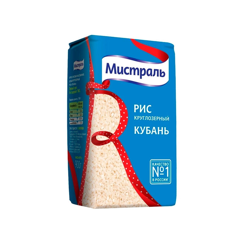 Рис Мистраль круглозернистый Кубань 900 г