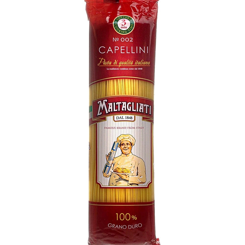 Макаронные изделия Maltagliati Capellini спагетти тонкие № 002 500 г