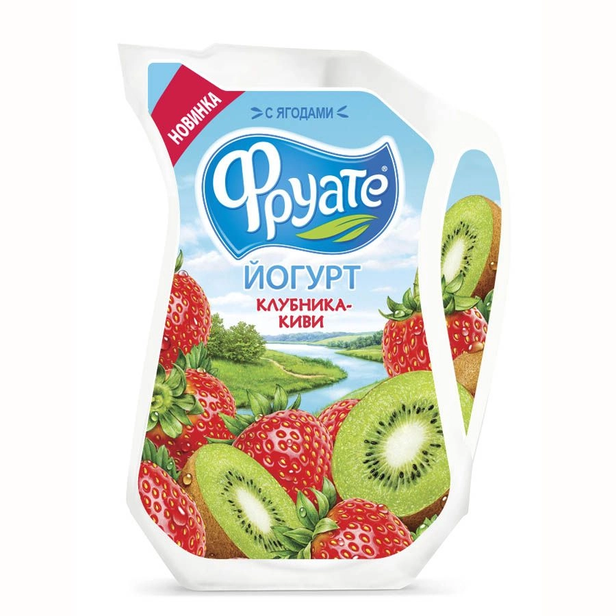 Йогурт питьевой Фруате Клубника-киви 1.5% 950 г